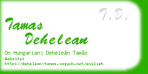 tamas dehelean business card
